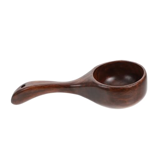 DECORNIJIA 木製多機能水すくいスプーン 楠材堅牢設計 家用卓上調理器具 米しゃもじとしても使用可能 実用的で贈答にも