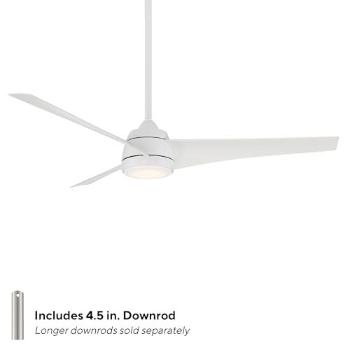 WAC Smart Fans Sonoma Indoor and Outdoor 3-Blade Smart Home Ceiling Fan 56in Matte White with 3000K LED Light Kit and Remote Control works with Alexa and iOS or Android App - Image 5