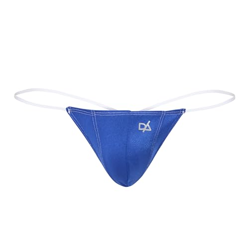 Daniel Alexander Men’s G-String Underwear w/T-Back & Bulge Pouch, Sexy Thongs & Jock Straps, Low Rise Waist Backless Design