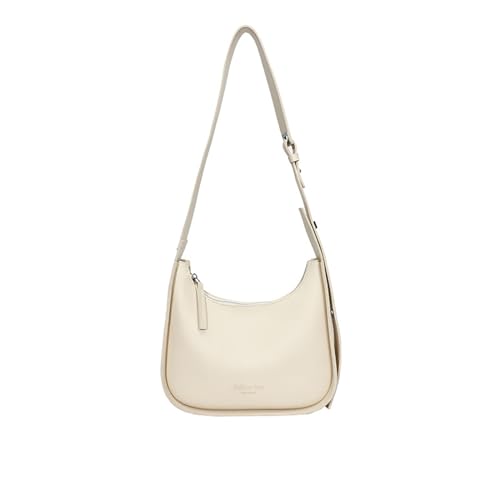 NICOLE & DORIS Mode Sac Porté Epaule Femme Sac à Bandoulière Tendance Sac à Main Vintage cuir PU pour Shopping, Travail, Voyages Beige