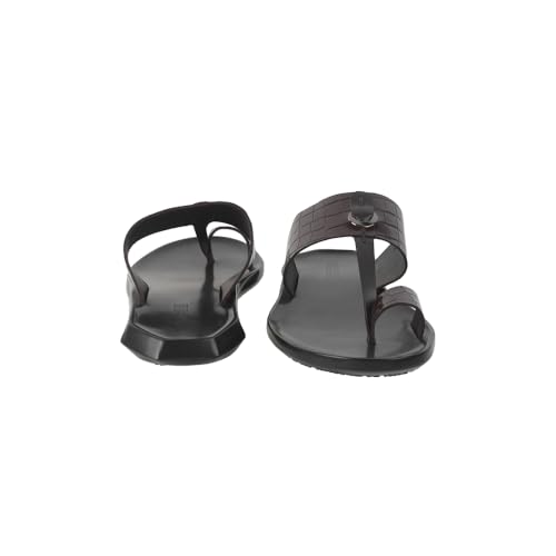 Image of Mochi Men Patent Leather Kolhapuri Ethnic Chappal