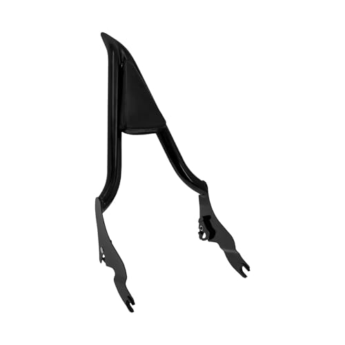 Dossier passager amovible haut de gamme en acier noir pour moto Electra Glide et Touring 2009-2025