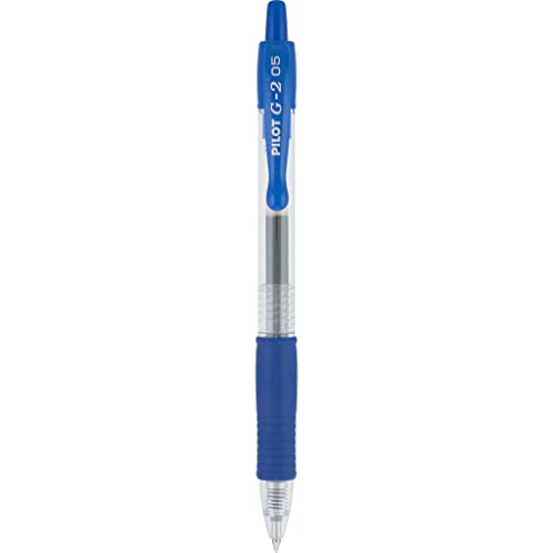 PILOT G2 Premium Retractable Rolling Ball Blue Gel Pens, 0.5mm, 5-Pack - image 7