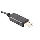 F&T>D*I FT232RL チップ USB から RJ45 RS485 コンバータシリアル通信ケーブル SMC LEC JXC コントローラ互換 LEC-W2 ケーブル(3m,Black USB Case)