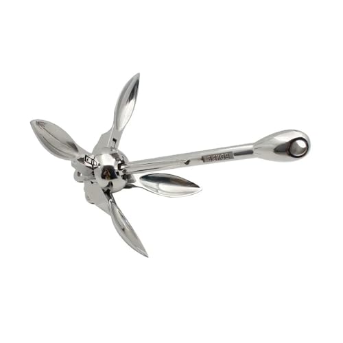 Kit d'ancres pliantes en acier inoxydable 316 grappin pour bateau marin
