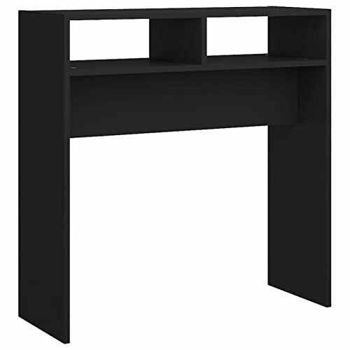 Console Homgoday noire table console gain de place maison - 3