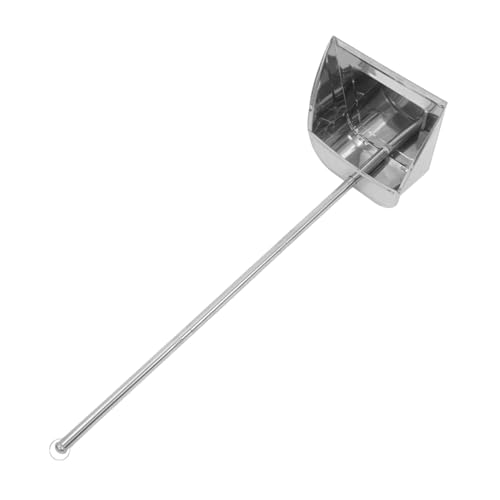 ELAYARD 加厚ステンレス製ロングハンドルちりとり 大容量ゴミシャベル 家用掃除用品 床に密着しゴミ漏れ防止 も使いやすい取り外し可能ハ