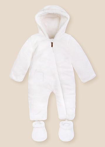 Image of SOLOCOTE Newborn Unisex Baby Boys Girls Winter Snowsuit Fleece Hooded Footed Romper Jumpsuit 3-18 months