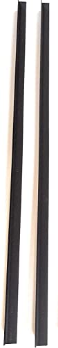 Riel de archivo colgante para cajón de 1/2 lateral Custom acentos PVC de 2 pies de largo negro 2