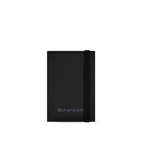 Sherpani Vienna, RFID Blocking Passport Holder, Travel Passport Cover Wallet, Travel Documents Organizer Protector for Women, Travel Gift (Carbon Lite)