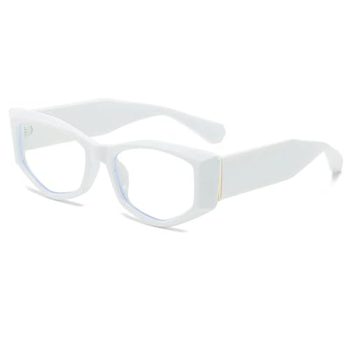 Lunettes de soleil punk couleur bonbon blanc pour exprimer librement votre personnalité unique