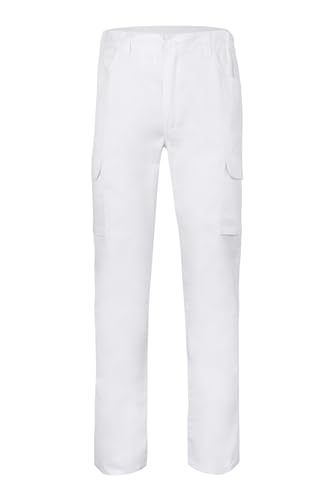 Velilla 103025 Pantalón multibolsillos, color Blanco, Talla 38