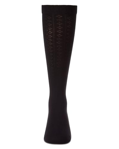 MeMoi Girls Diamond-Patterned Rayon Blend Knee Sock2