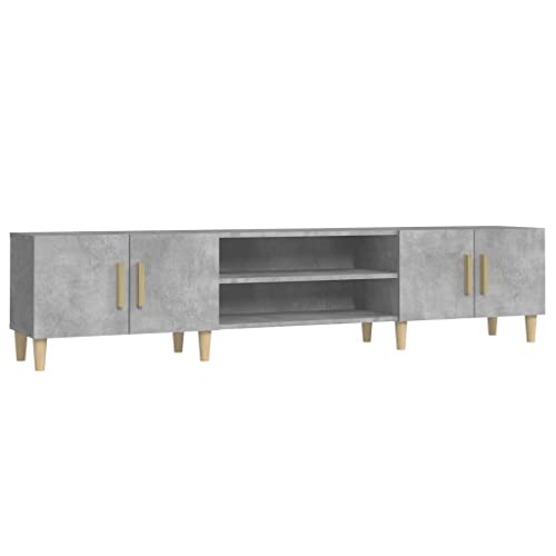 vidaXL Meuble TV, Armoire de Télévision avec 4 Compartiments et 4 Portes, Meuble Télé Salon...