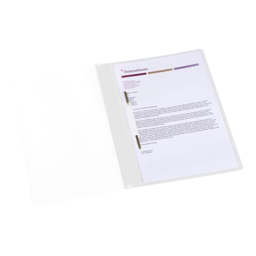 Oxford Schnellhefter A4, aus Kunststoff, weiß, 10 Stück