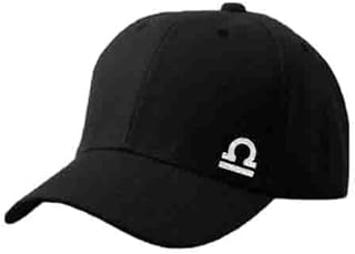 Black Cap with Libra zodiac Silver Color Logo