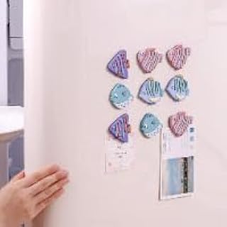 1PC Fish Refrigerator Magnet 3D Cute Cartoon Colorful Design Soft Magnetic Sticker for Notes Photos Kitchen Office Fridge Decor, B