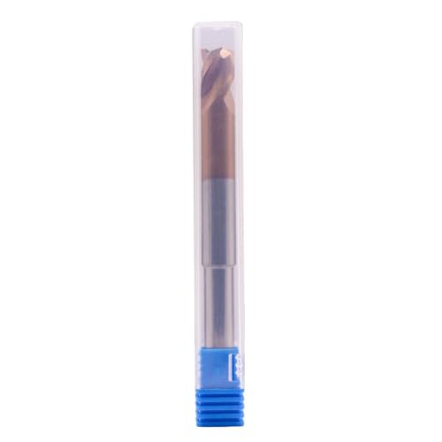 Image of High Performance Solid Carbide End Mill for Aluminum - TiSiN Coated, 3 Flute, 37 Helix, 3 /8 inch Cutting Diameter, 5 /16 inch Reduced Shank for Router, 1 /2 inch Length of Cut, 3-3 /4 inch Overall Length, Square End