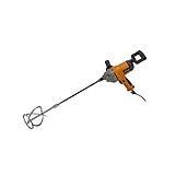 Potenza:●Interruttore di accensione/spegnimento di sicurezza con pulsante di blocco per il funzionamento continuo●Robusto cambio con potente motore ad alta coppia ●Funzione di illuminazione a LED quando l'illuminazione è insufficiente1050 W Velocità a vuoto: 0-550 giri/min Attacco utensile / filettatura del morsetto: M14 X 2 Tipo protettivo: doppio isolamento Classe protettiva: classe II Impastatrice (Ø max.):120MM Volume della miscela: 120 l ●Velocità variabile