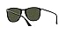 Persol Unisex PO3314S Square Sunglasses, Black/Green, 57 mm