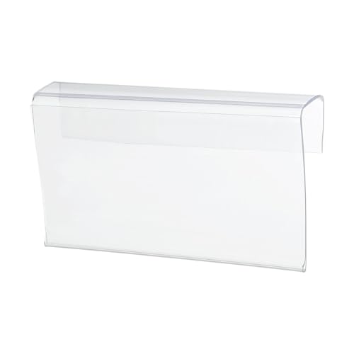 Porte-étiquettes en fil de plastique transparent 10x5,5 cm PATIKIL pour étagère magasin