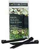 Master Mark Plastics 99410 Terrace Board 10 Inch 10 Pack, Black Stakes,-Pack of 3