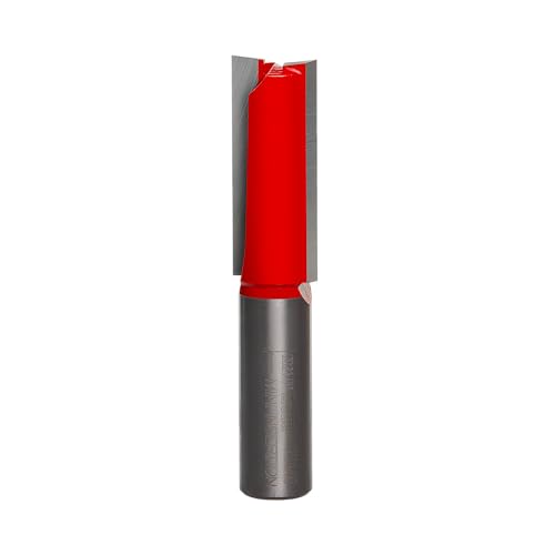Image of Freud 12-140: 5 /8 inch (dia.) Double Flute Straight Bit with 1 /2 inch shank, 3 inch overall length