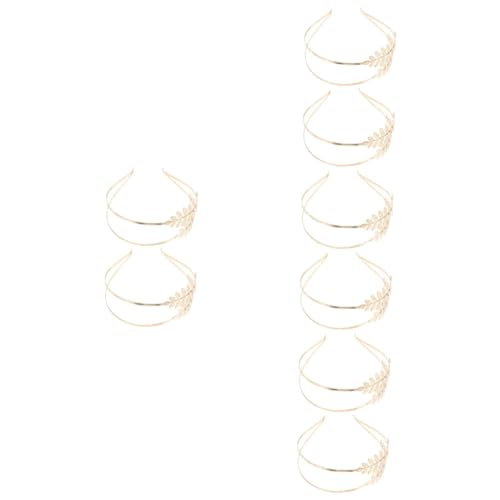 Bandeau cheveux doré double couche VICASKY pour coiffure de mariage lot de 8