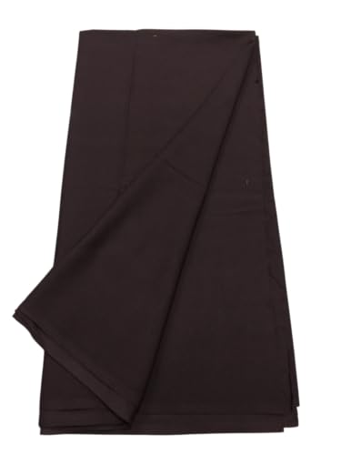 Image of BKRKJ Women's Lizibizi Cotton Unstitched Dress Material Plain Fabric by Meter for Sewing Suit,Salwar,Blouse,Shirt,Kurta,Pyjama,Pathani,Kameez,Chudidar,Patiyala (Coffee Brown 26, 1 Meter)