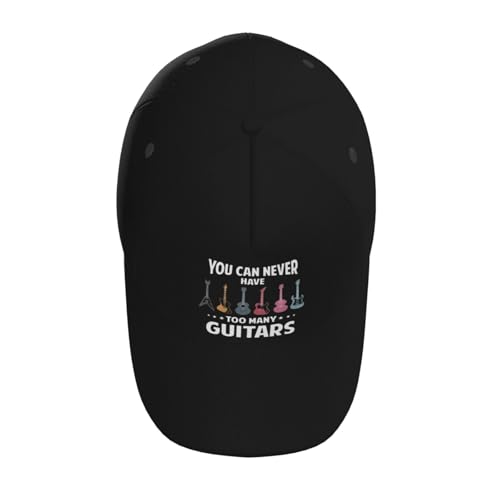You Can Never Have Too Many Guitars Baseball Hats for Men and Women - Classic Adjustable Hats4