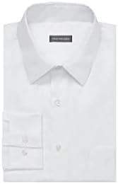 Van Heusen Men's Popeline, Normale Passform, Fester Spitzkragen Dress Shirt (Pack of 1)