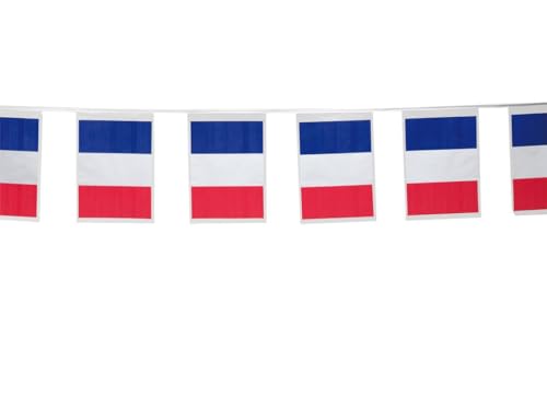 1 WIMPEL FLAGGEN KETTE FRANKREICH GIRLANDE L:4 m Folie