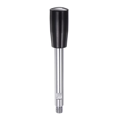 Image of HARFINGTON Clamping Handles M12 Thread 160mm (6.3 inch) Length Chrome Plated Revolving Crank Handle Grip Handwheel Screw Stem for Lathe Machine