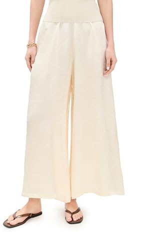 Enza Costa Women's Textured Satin Palazzo Pants