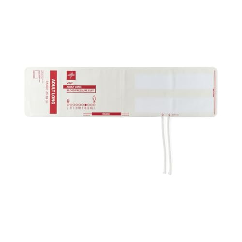 Vinyl 2-Tube BP Cuff with Marquette Connector, Adult Long,5,Bag,MDS9713MQLV