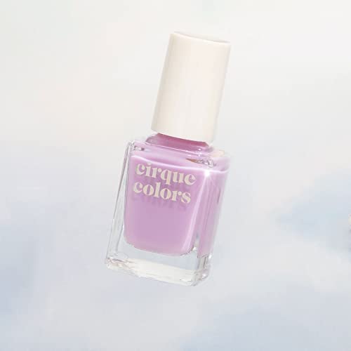 Cirque Colors Lavender Sky - Sheer Pastel Lilac Purple Jelly Nail Polish - 0.37 Fl Oz (11 mL) - Vegan & Cruelty-Free