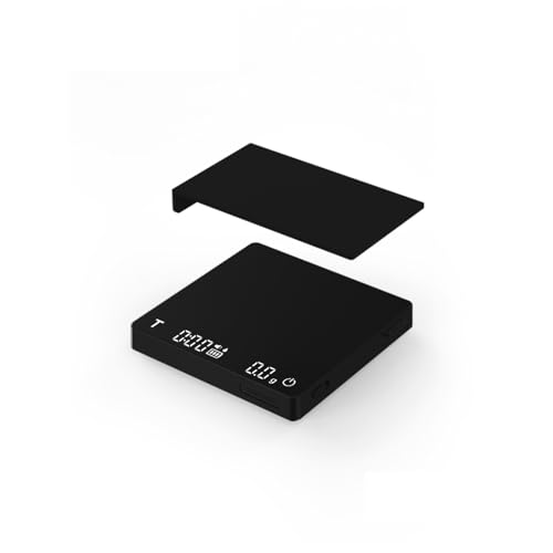 コーヒースケール 高精度 充電式 エスプレッソ 電子スケール 家庭用 バリスタアクセサリー(Black 2.0 mini)