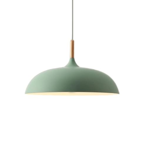 Lustre Industriel Vintage en Métal Vert, Finition Moderne