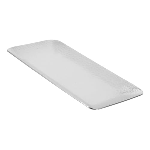 Ciieeo Bandeja De Almacenamiento Hundir Tabla De Quesos Bandeja De Valet Bandejas Almacenamiento sobre La Puerta Decoración Titular del Collar Plato Poseedor Silver Acero Inoxidable 304