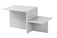 Moderner rustikaler Couchtisch, Grau, 80 x 40 x 40 | aus 100% melaminbeschichteter Spanplatte, Stärke: 18 mm | perfekt für modernes Homeoffice & Arbeitszimmer, Elegantes & funktionales Design