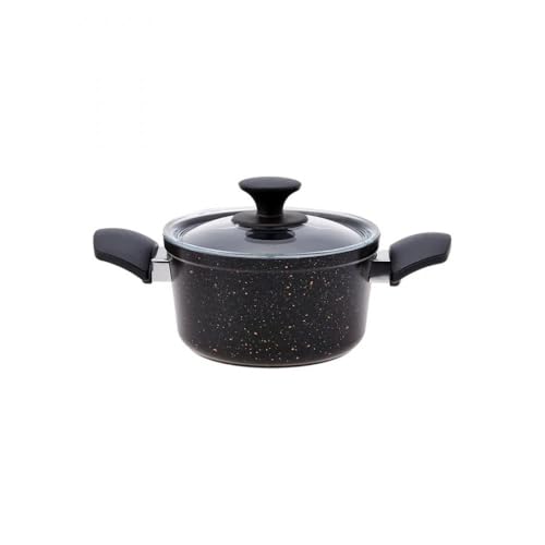 Karaca Biogranit Blackgold V1 7-teiliges Kochgeschirr-Set - Effizientes Kochen und Braten mit hochwertigem Biogranit-Kochgeschirr - Maximale Antihaftfunktion – Bild 5