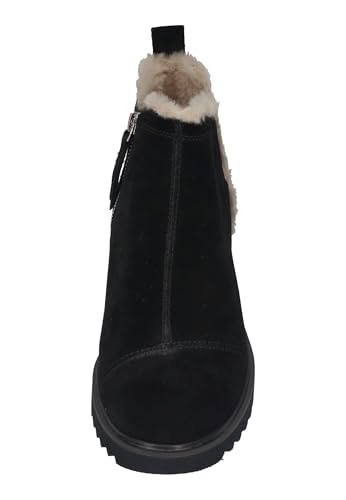 Image of TOMS Women's Maude Wedge Boot, Leather Upper, OrthoLite Insole, Side Zip, Lightweight