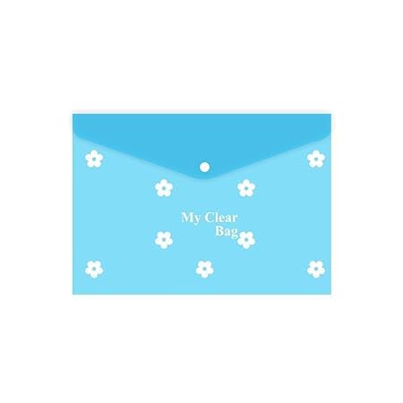 Image of My Clear Bag, Fine Imported Quality Bag, A4 Document File Bag, Transparent Envelope Folder, Container for Papers, Stationery for School, Office, Projects and Many uses Pack of (12)