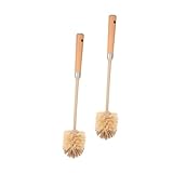 Photo Gallery hemobllo 2 pezzi spazzola wc in legno con manico antiscivolo ergonomico scopino riutilizzabile per pulizia profonda di in bagno e hotel Photo Gallery hemobllo 2 pezzi spazzola wc in legno con manico antiscivolo ergonomico scopino riutilizzabile per pulizia profonda di in bagno e hotel