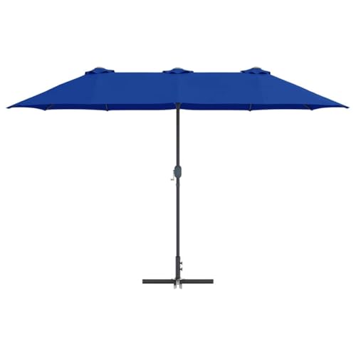Parasol de jardin anti-UV grand format sable pliable