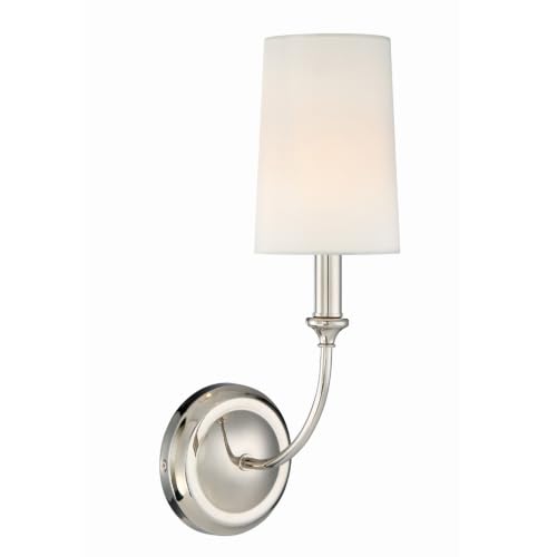 Image of Crystorama Libby Langdon Sylvan 4.75'' Polished Nickel Sconce