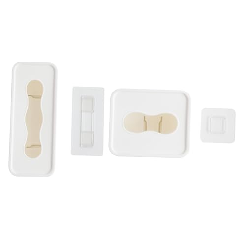 Garneck 1set Mask Storage Box Organizer Clear for Airtight Damp Small Bathroom Organiser Cover Container Modern Funny Holder with Masks Wet Tissue Boxes White 2pcs