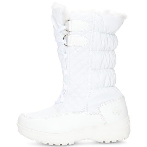 totes Womens Jami Snow Boots, White, 7 Wide by totes - Image 3