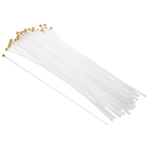 DEARMAMY 50 Pezzi Aste per Bandiere in Plastica 40cm, Asta Portabandiera Liscia e Resistente, Accessori Decorativi per Eventi Sportivi e Feste, Forniture per Sale Riunioni, Pennone