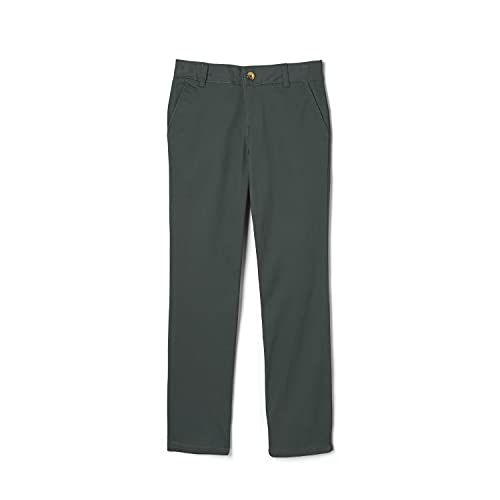 Image of French Toast Girls' Straight Fit Stretch Twill Pant | Adjustable waist, Reinforced knees, Offerend in Standard & Plus sizes, Straight leg school uniform pant